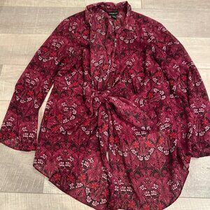 LANE BRYANT WOMENS SHEER CARDIGAN BLOUSE SIZE 22/24